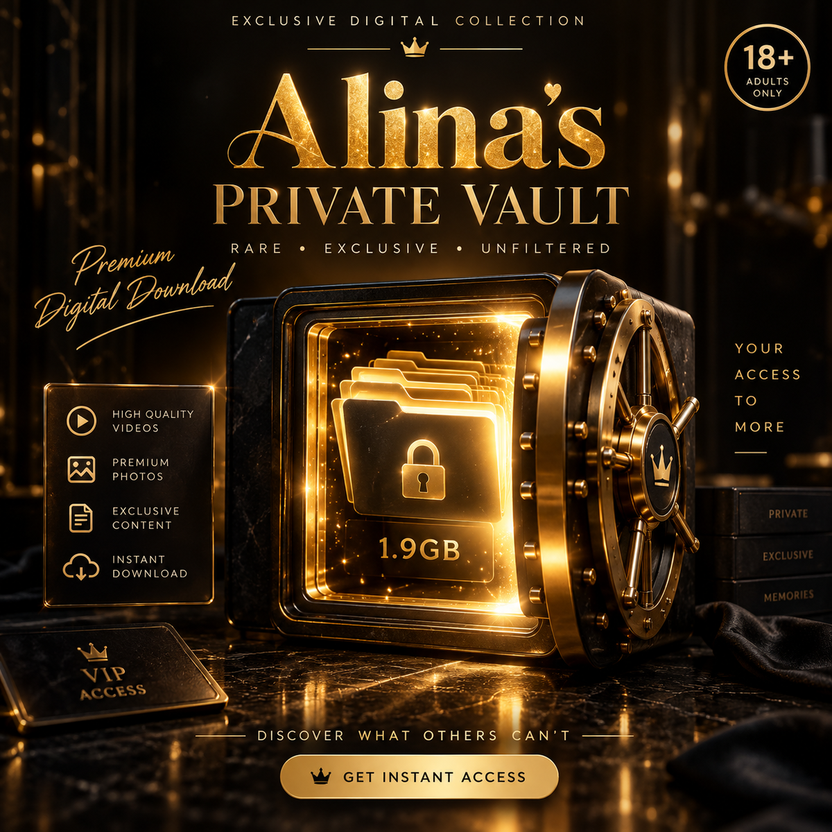 Alina’s Private Vault — 1.9GB Exclusive 18+ Collection