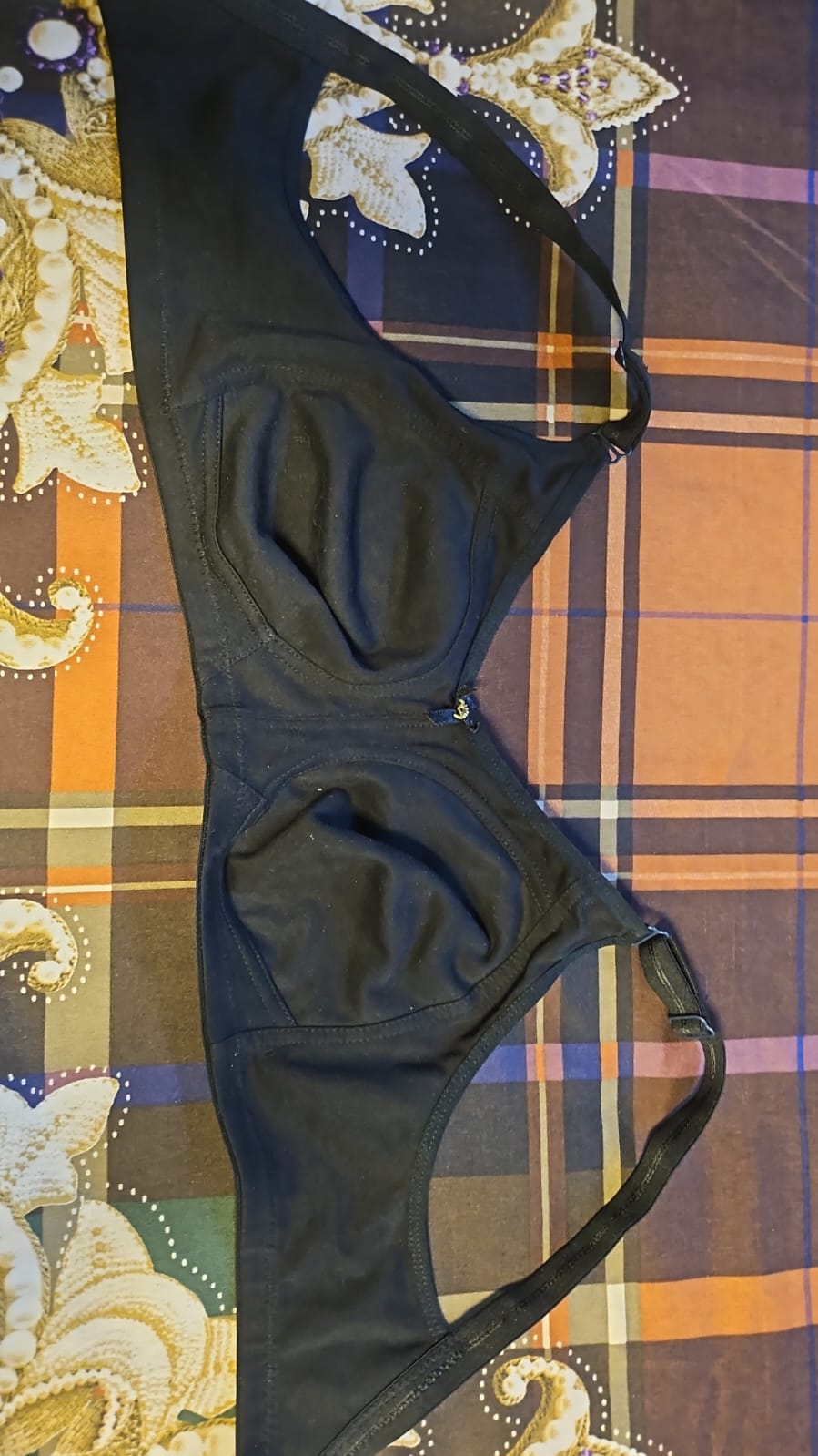 Wine 36B Worn Minimiser Bra – Non-Wired, Full Coverage, Natural Scent